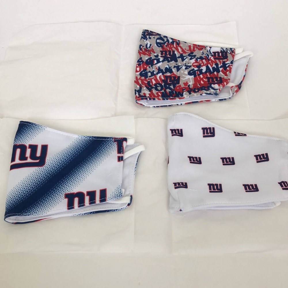 NFL New York Giants 3 Pack Adult Face mask